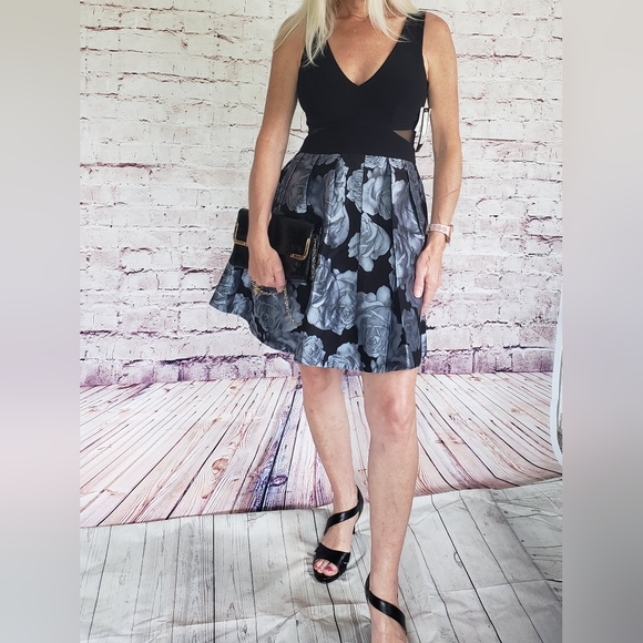 NWT Xscape Fit & Flare Cocktail Dress with Pockets! Size 4 - Picture 3 of 8